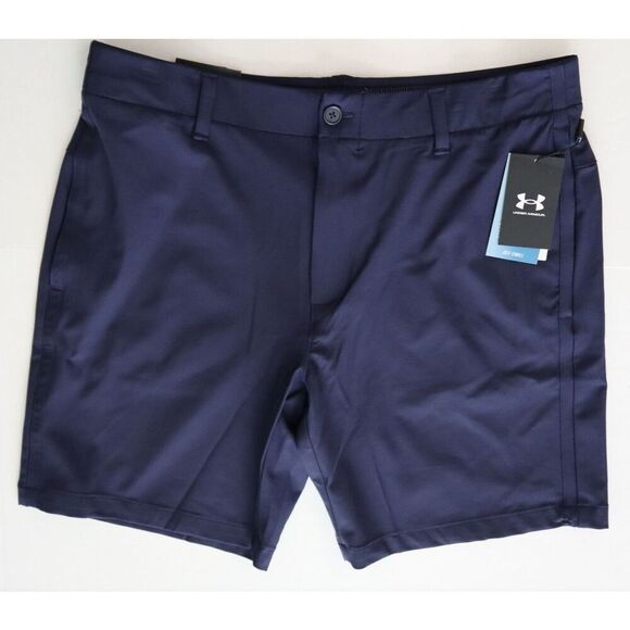 Under Armour 1370083-410 Men's Sz 36 Navy Blue Iso-Chill 9" Golf Shorts - Picture 1 of 7